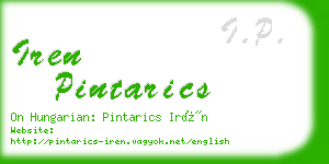 iren pintarics business card